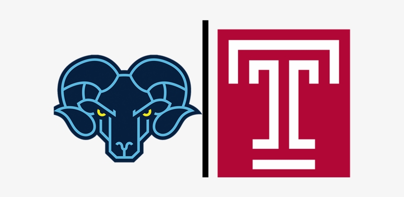 The Temple Owls And Jefferson Rams Battled Thursday - Temple University Logo Alpha, transparent png download