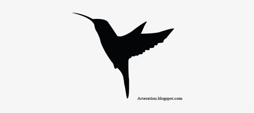 Humming Bird Silhouette - Bird Silhouette, transparent png download