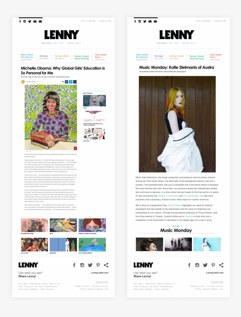 Lenny Letter - Online Advertising, transparent png download