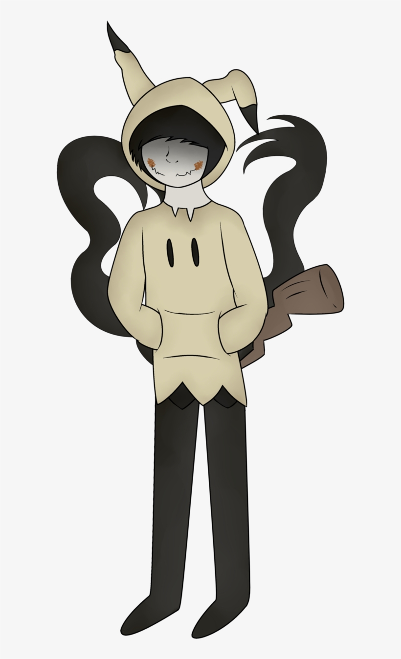 Clip Black And White Stock By Daxxart On Deviantart - Mimikyu As A Human, transparent png download