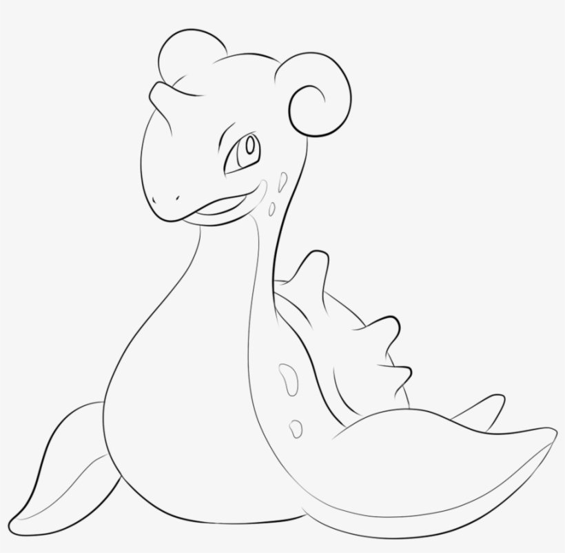 Lapras Drawing - 포켓몬 라프라스 색칠 공부, transparent png download