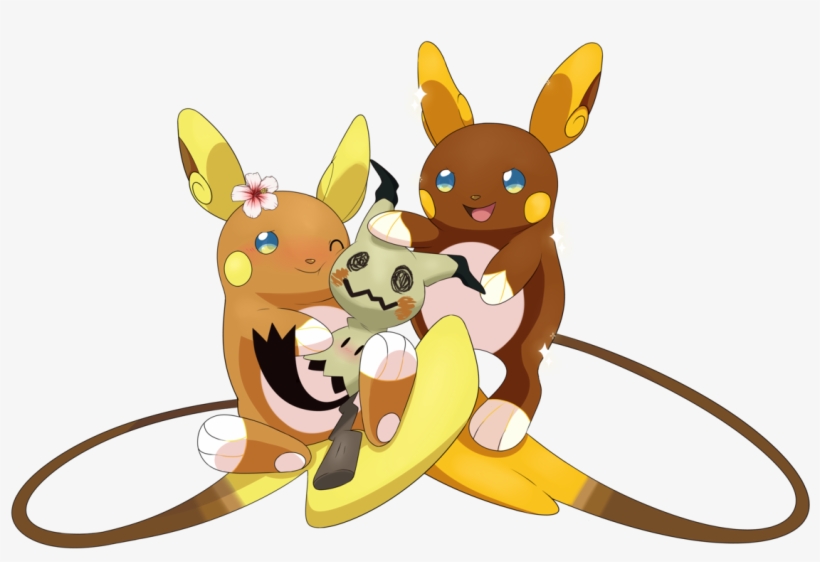 Two Mothers Praising Their Beautiful Adopted Son - Pokemon Alolan Raichu Shiny, transparent png download