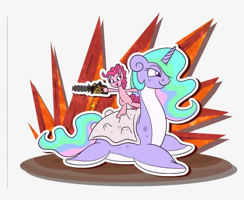 Couchcrusader, Chainsaw, Crossover, Doom, Lapras, Pinkie - My Little Pony: Friendship Is Magic, transparent png download