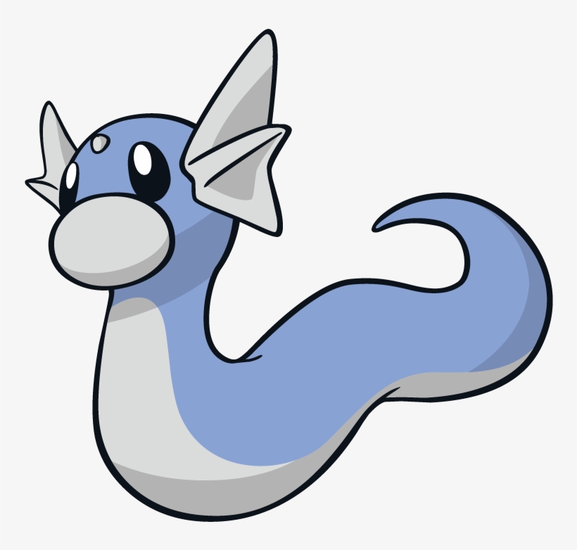 Dratini Pokemon Character Vector Art - Dratini Png, transparent png download