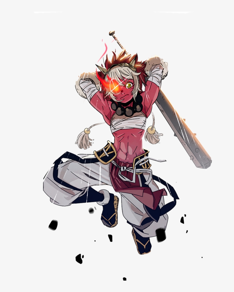 Oni-spawn Tiefling Warpriest Attack, Pathfinder Female - Rinkah Fire Emblem Heroes, transparent png download