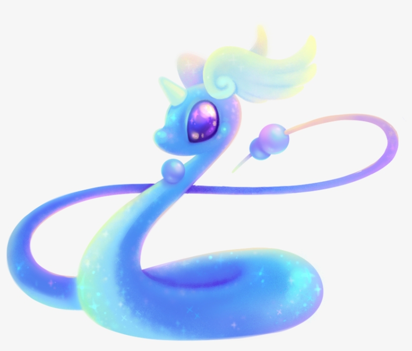 Painted A Quick Glittery Dragonair - Painting, transparent png download