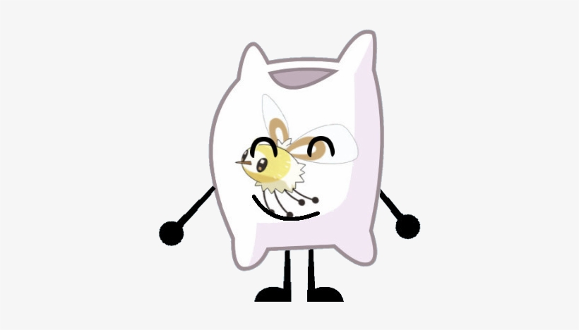Cutiefly Body Pillow Pose - Pillow Bfdi Tote, transparent png download