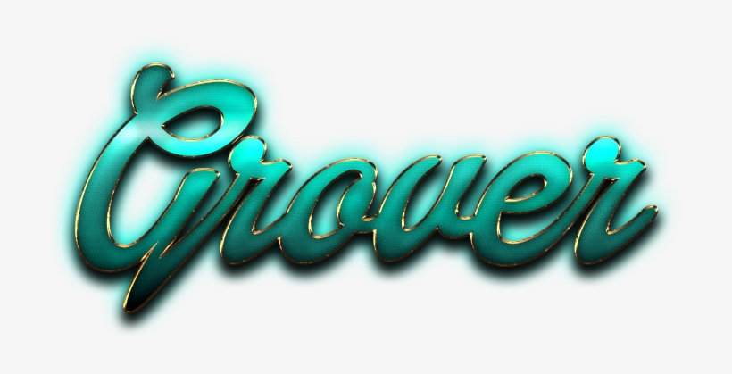 Grover Name Logo Png - Grace Name In Teal, transparent png download