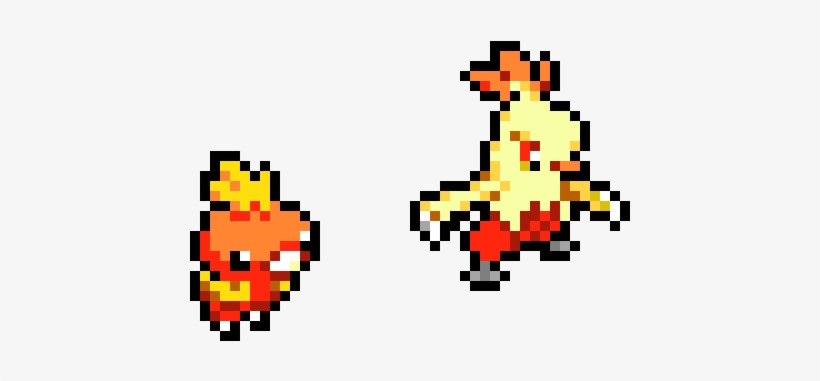 Torchic And Combuchin - Cartoon, transparent png download