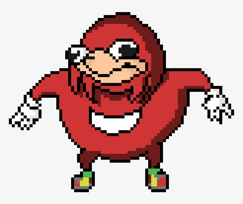 Ugandan Knuckles - Uganda Knuckles Pixel Art, transparent png download
