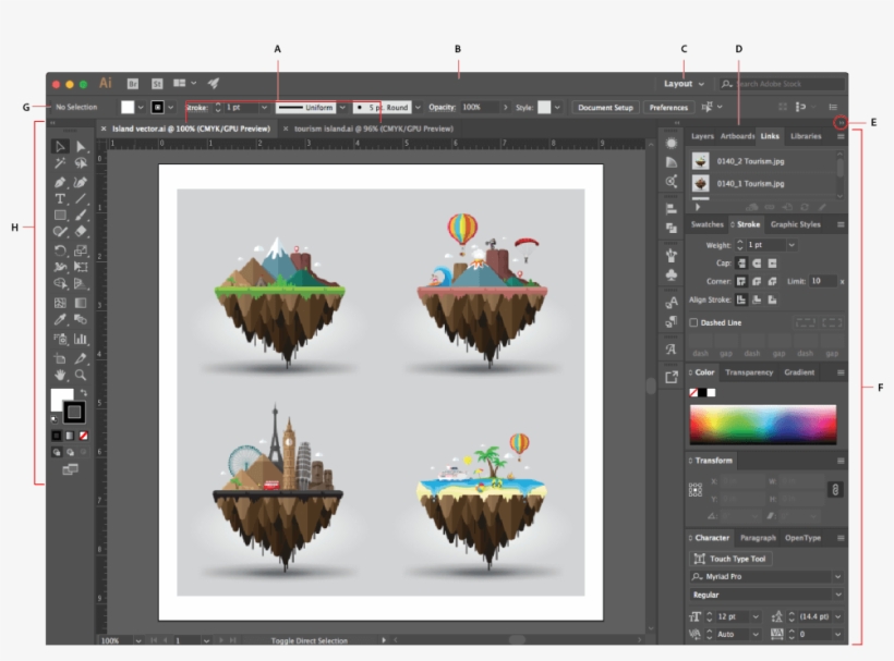 Although It Has An Infamously Large Learning Curve, - Clase De Diseño Grafico, transparent png download