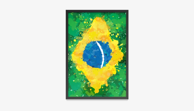 Poster Bandeira Do Brasil De Incantia Na - Bandeira Tropicalia, transparent png download