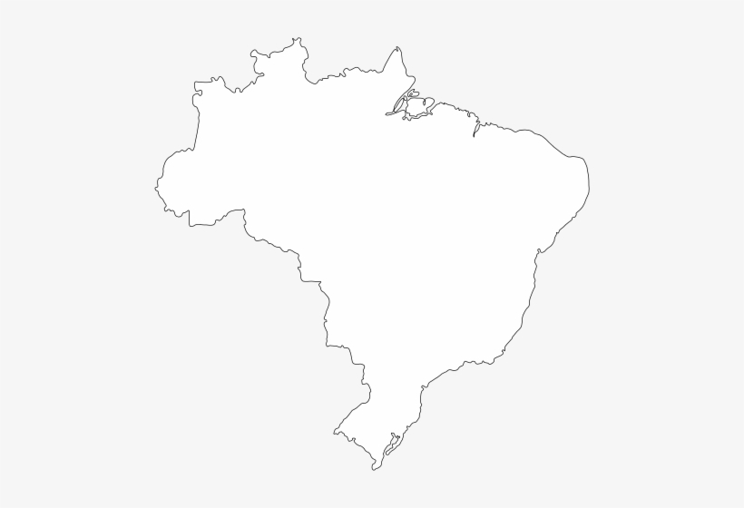 240 × 240 Pixels - Contorno Do Mapa Do Brasil, transparent png download