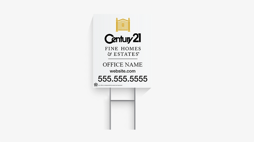 Century 21 Vertical Fine Homes & Estate Panel [black] - Century 21, transparent png download