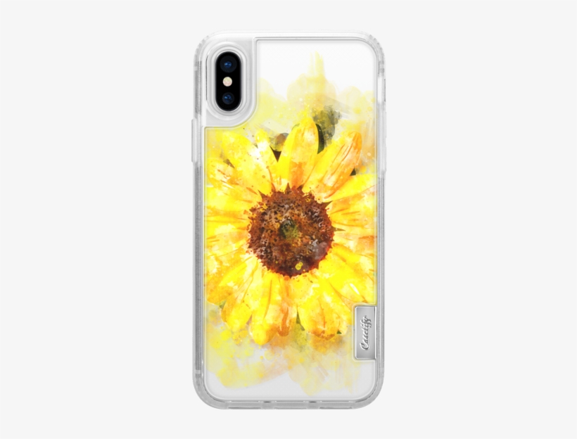 Sunflower Watercolor Floral Yellow Flower Casetify - Sunflower, transparent png download