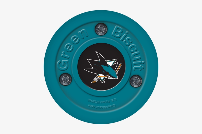 San Jose Sharks - Green Biscuit San Jose Sharks Training Puck | O/s, transparent png download