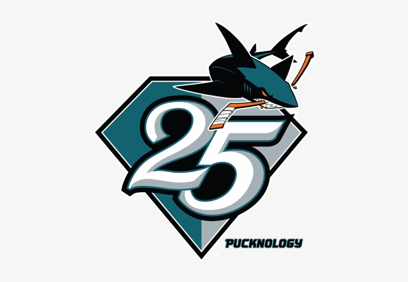 In A Ticket Brochure Sent Out To Season Ticket Holders, - San Jose Sharks 25th Logo, transparent png download