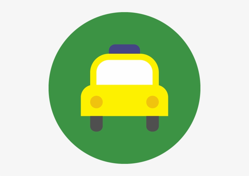 Duolingo Y Uber Al Carnaval De Río - Taxi Circle Icon Png Yellow, transparent png download