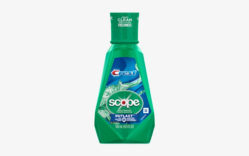 Crest Scope Outlast Mouthwash Sells For $3 - Crest Scope Outlast Mouthwash, transparent png download