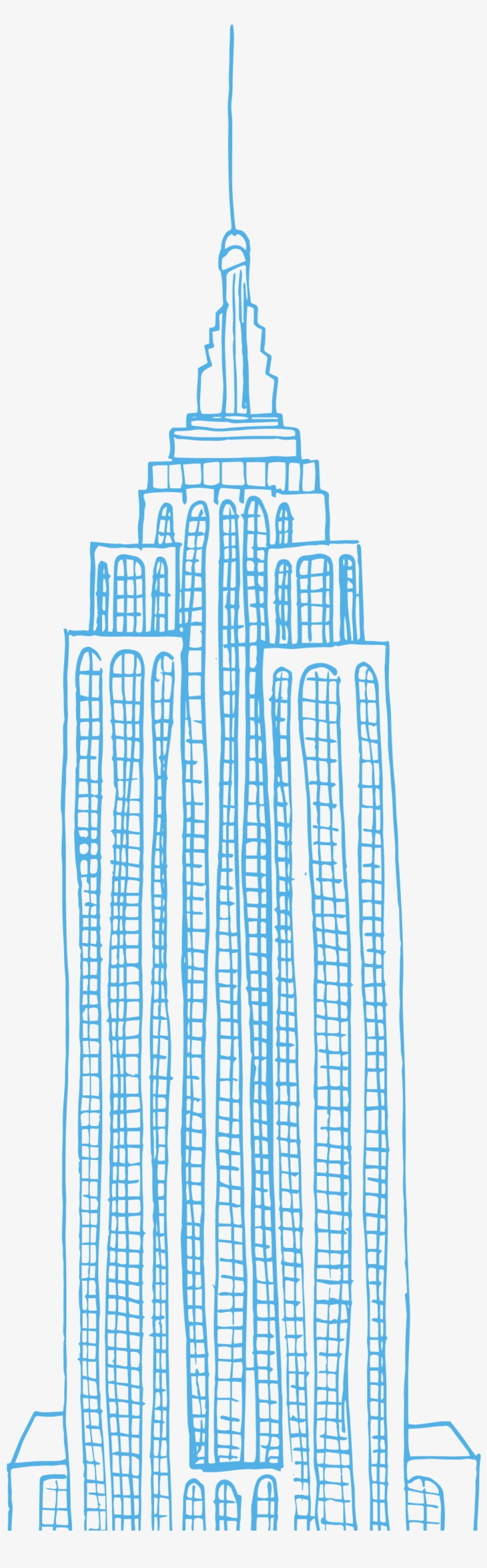 The Empire State Building Is A 102-story Skyscraper, transparent png download