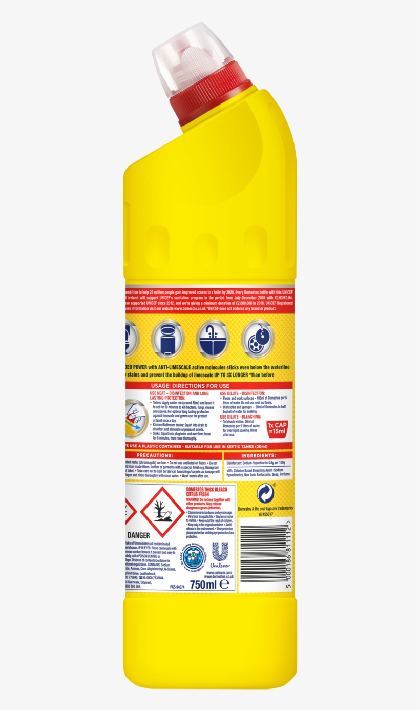 Domestos Pink Power 750g, transparent png download