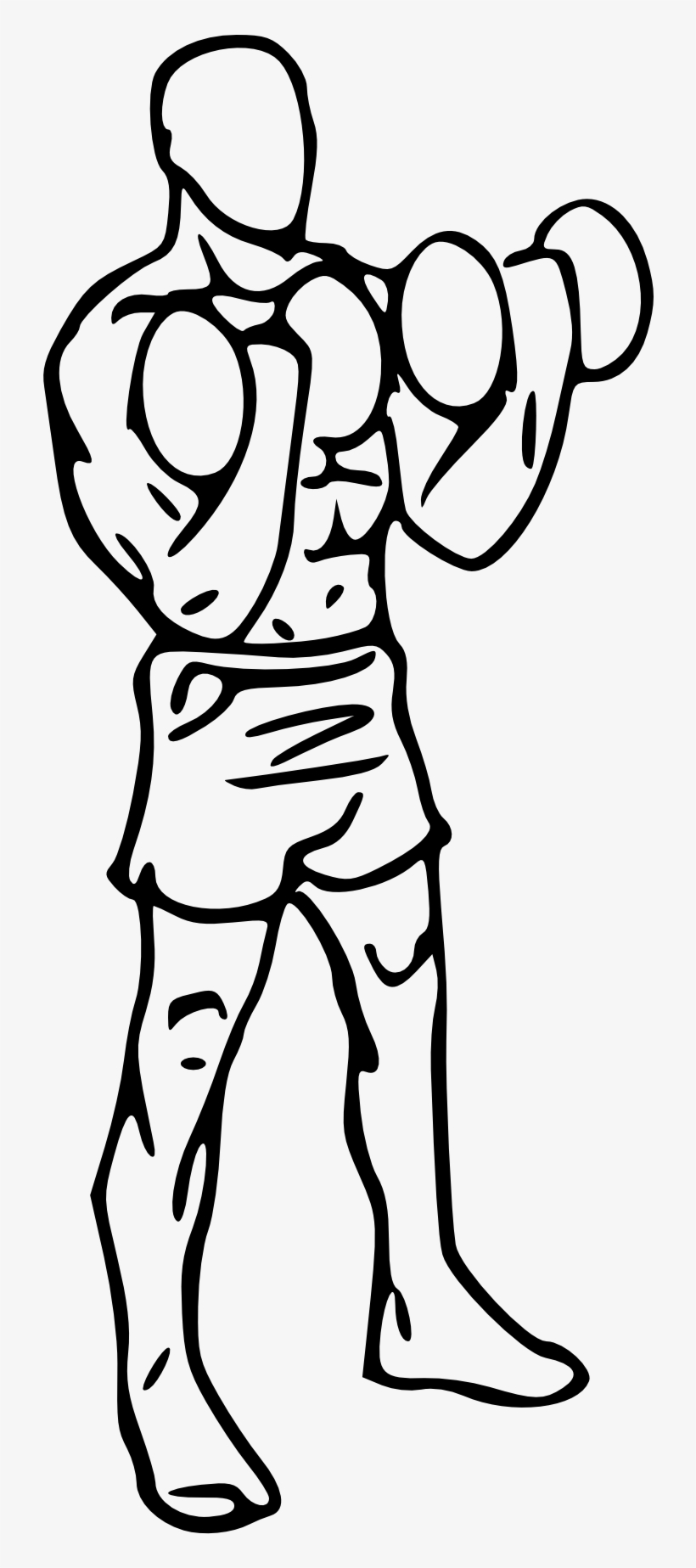 Biceps Drawing At Getdrawings - Dumbbell Curls, transparent png download