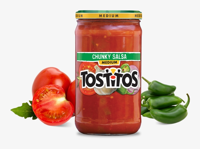 Tostitos® Chunky Salsa Medium Party Size - Tostitos Chunky Salsa, Medium - 15.5 Oz Jar, transparent png download