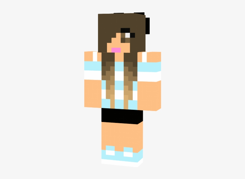 Bows Before Bros Girl Details - Brown Eyes Minecraft, transparent png download
