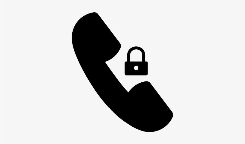 Locked Calls Interface Phone Symbol Vector - Llamada Bloqueada, transparent png download