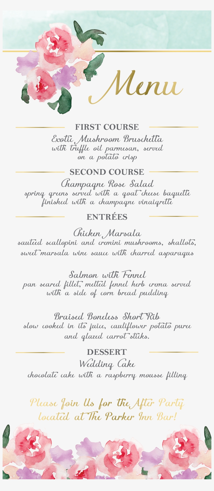 Wedding Menu, Wedding Menu Cards, Menu Card, Blue Wedding - Wedding, transparent png download