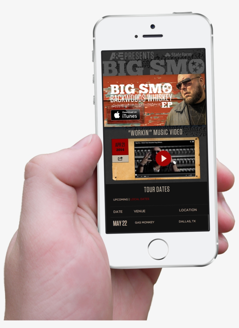 Hand Iphone 5s Home Screen Layered Iphone Png Image Transparent Png Free Download On Seekpng