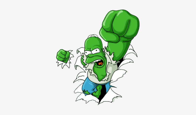 Homer Hulk - Simpson Hulk, transparent png download