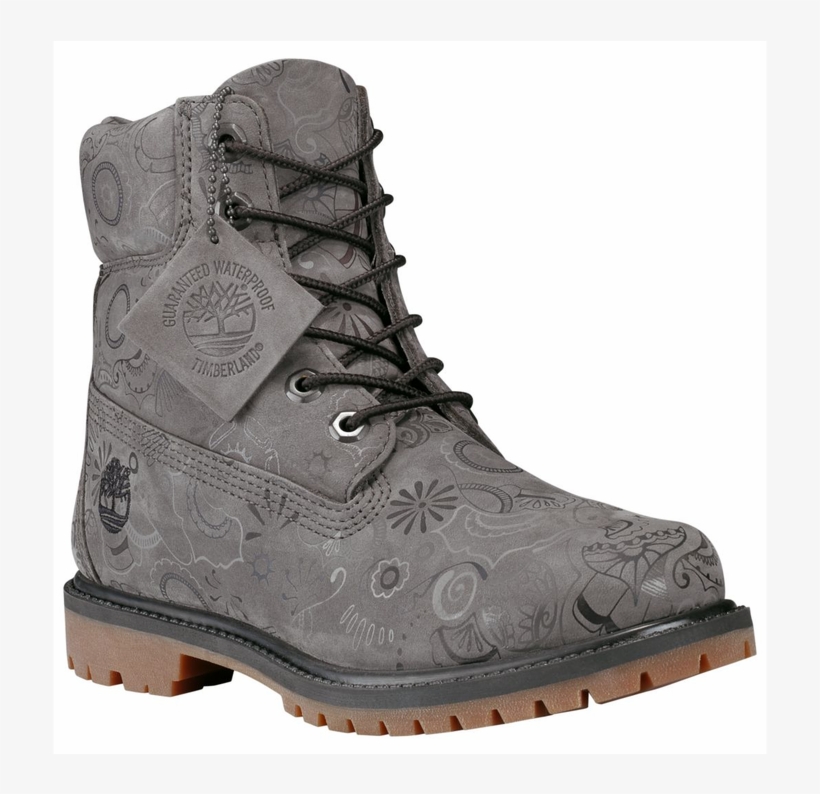 Grey Nubuck/henna Print - Boot, transparent png download