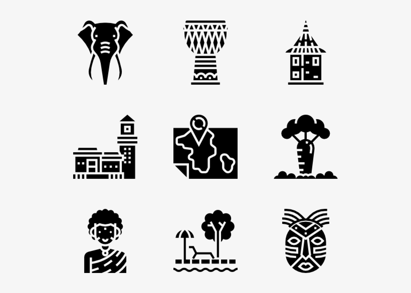 Africa Vector Font - Icon, transparent png download