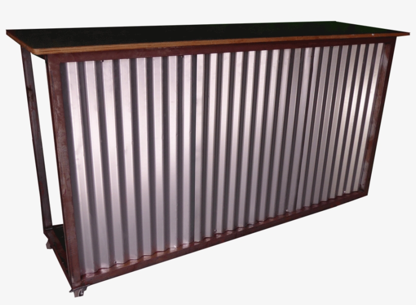 Corrugated Metal Bar - Corrugated Galvanised Iron, transparent png download