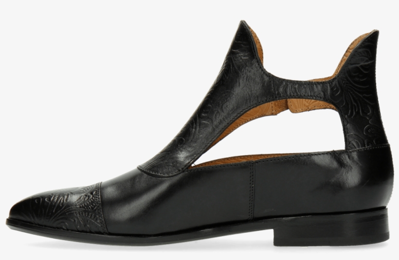 Ankle Boots Jessy 21 Floral Print Black - Leather, transparent png download