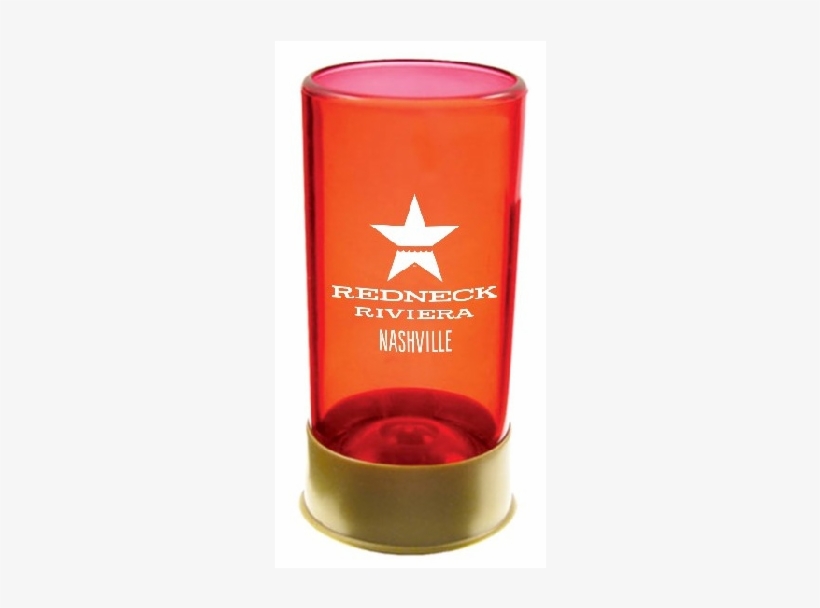 Redneck Riviera Red Shotgun Shell Shotglass - Caffeinated Drink, transparent png download