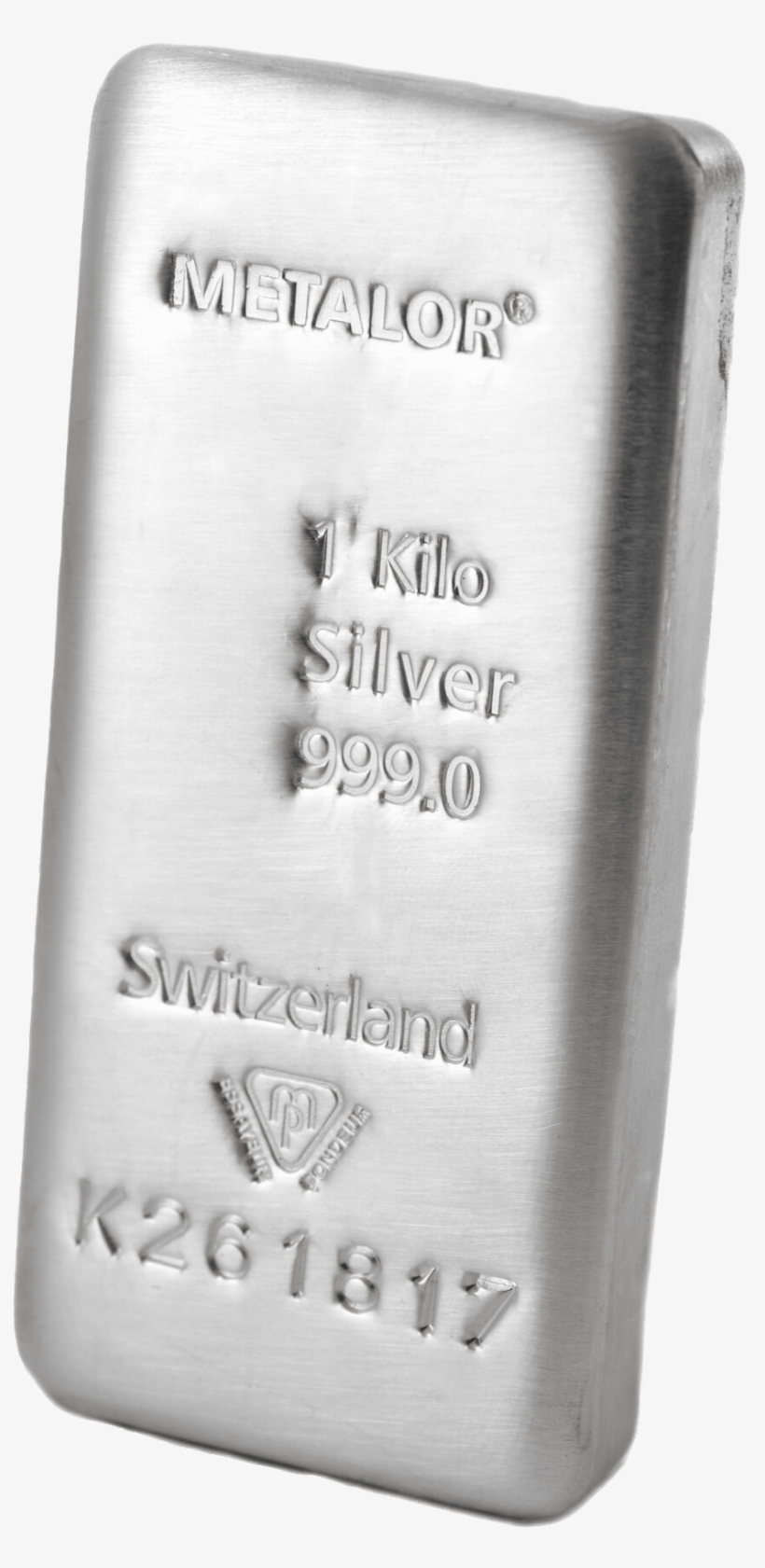 1 Kg Silver Bar Details - 1kg Of Metal, transparent png download