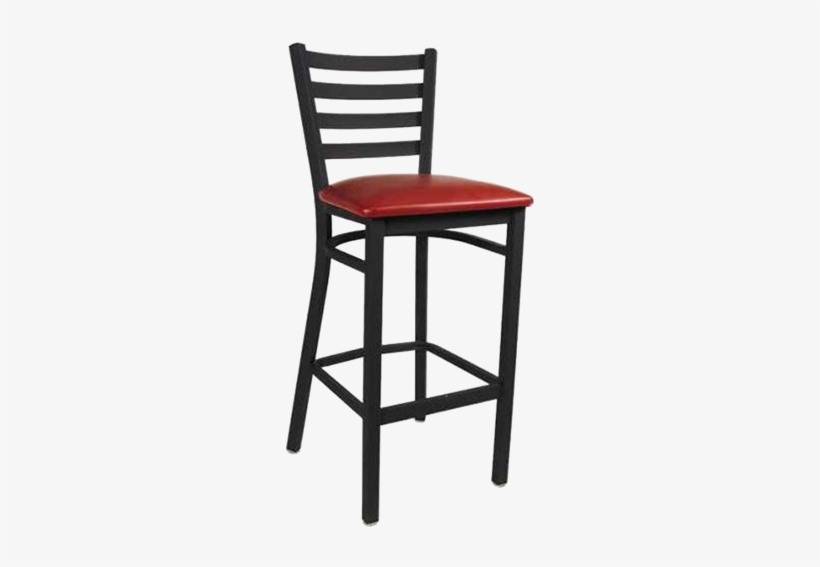 Eb614 Import Short Ladderback Metal Bar Stool - Bar Stool With Star In Back, transparent png download