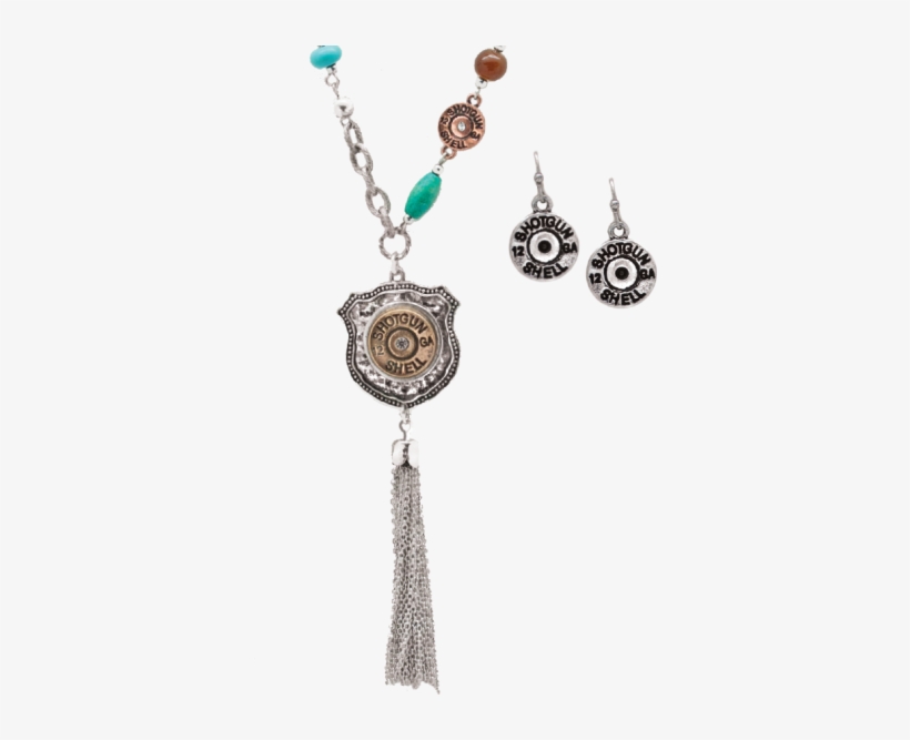 1135 Shotgun Shell Necklace W/badge - Locket, transparent png download
