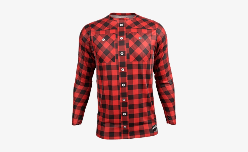 Custom Jersey Design Lumberjack Plaid - Flannel Mx Jersey, transparent png download