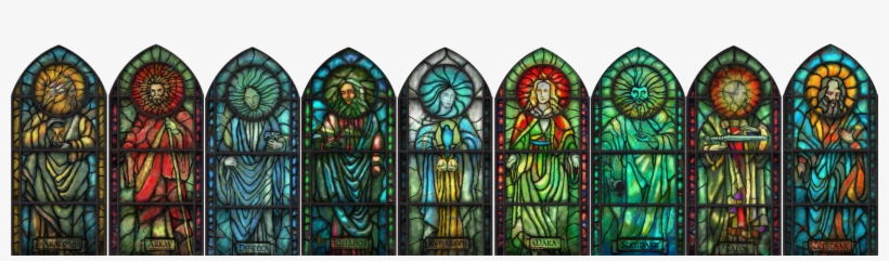 Nine Divines Stained Glass - Nine Divines, transparent png download