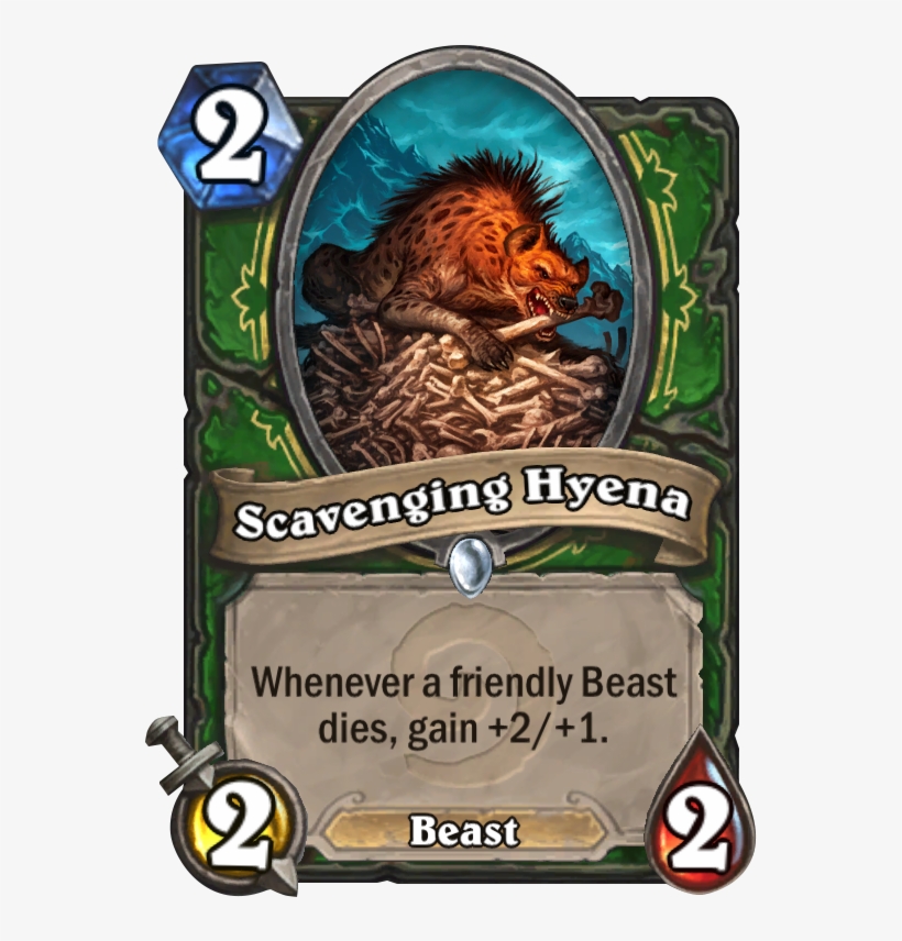 Scavenging Hyena - Hearthstone Give A Minion Taunt, transparent png download