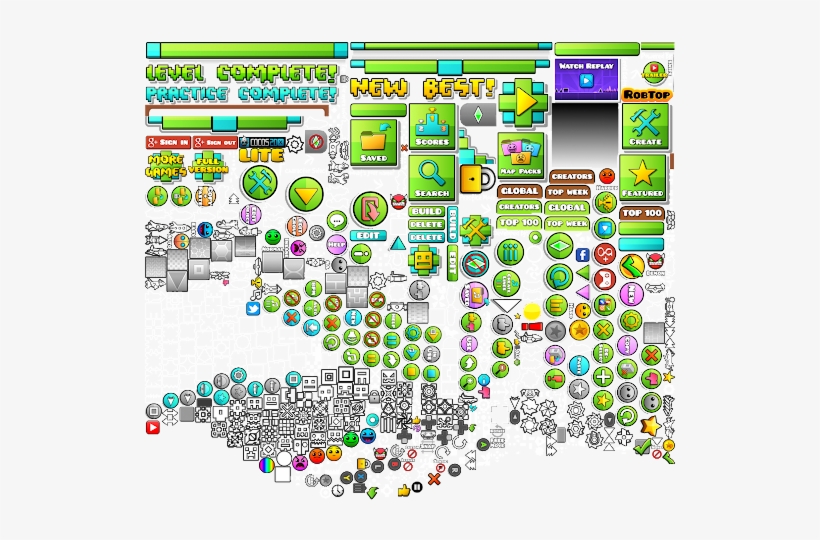 Download Geometry Dash Texture Sheet Transparent PNG Download SeekPNG