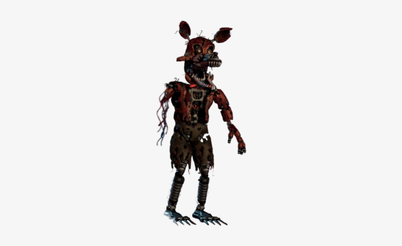 Nightmare Foxy Png Hd - Fnaf Withered Nightmare Foxy, transparent png download