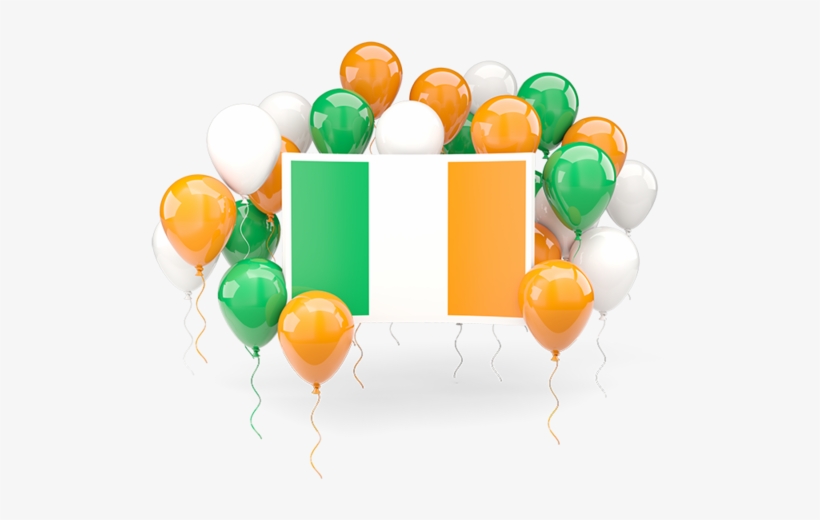 Square Flag With Balloons - Red And Green Balloon Png, transparent png download