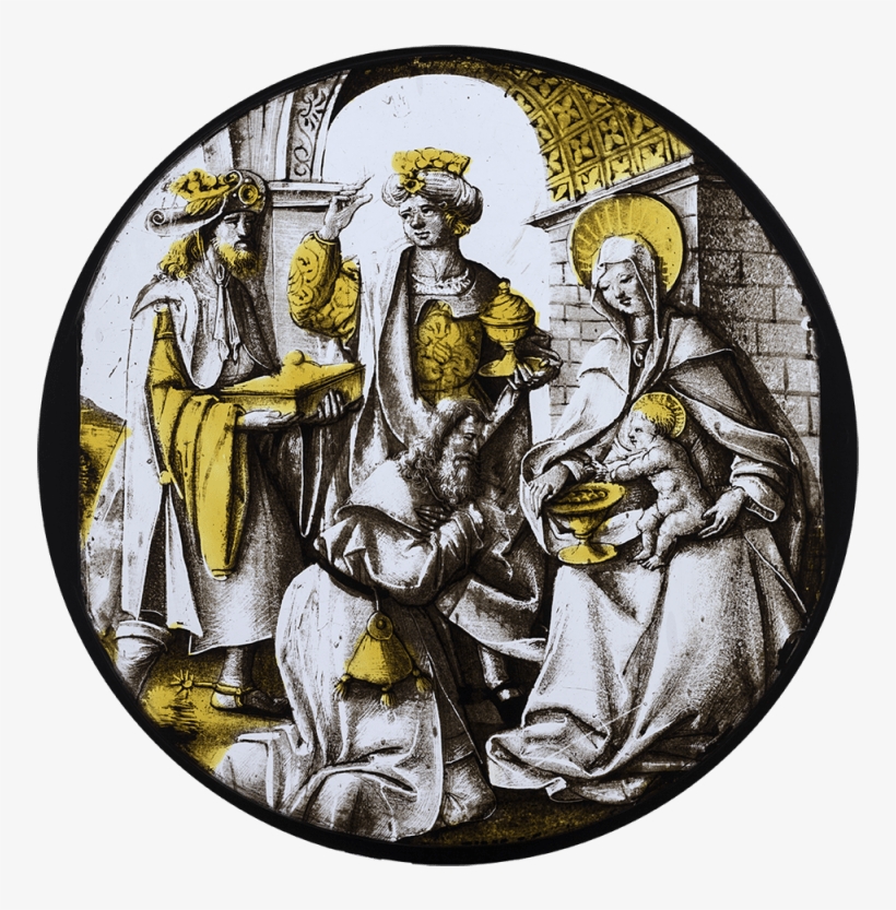 The Adoration Of The Kings - Stained Glass, transparent png download