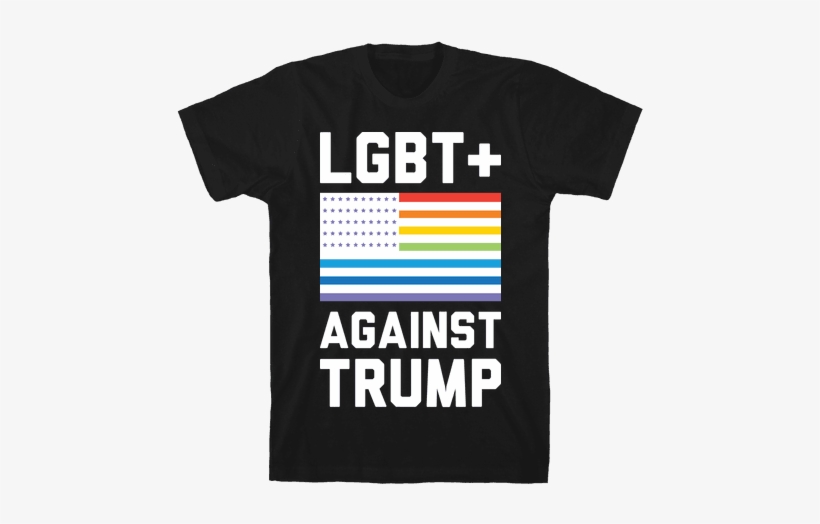 Lgbt Against Trump Mens T-shirt - Bisexual Shirts, transparent png download