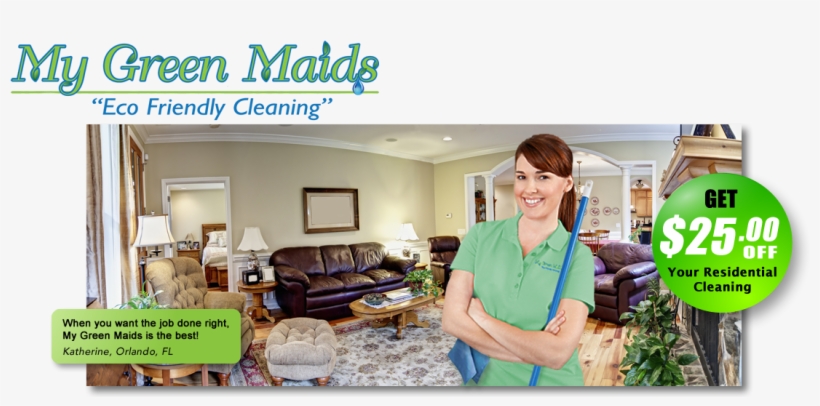 Orlando House Cleaning Company - Green House Cleaning Services, transparent png download