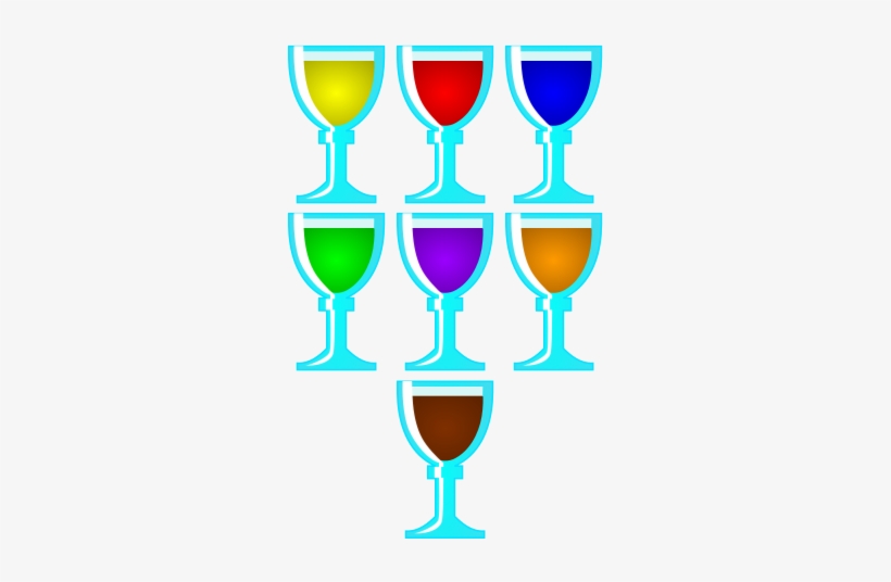 Diamond Chalice Color Potions - Glass, transparent png download